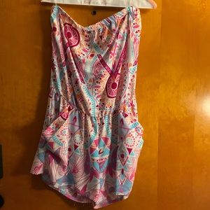 Tube top romper very cute/comfy w/pockets